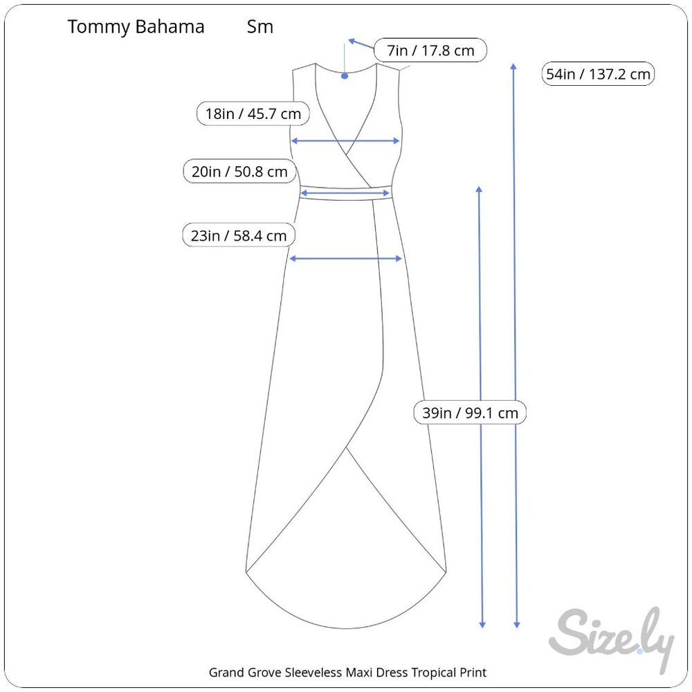 Tommy Bahama Grand Grove Sleeveless Maxi Dress Tropical Ruffled Tie Cord Belt Sm - Picture 10 of 10